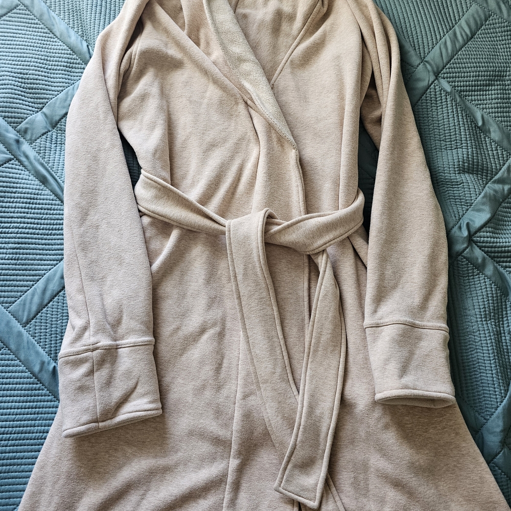 UGG Women's Cream Belted Robe Large